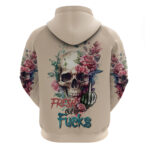 Fresh Out Of F Watercolor Skull Hoodie