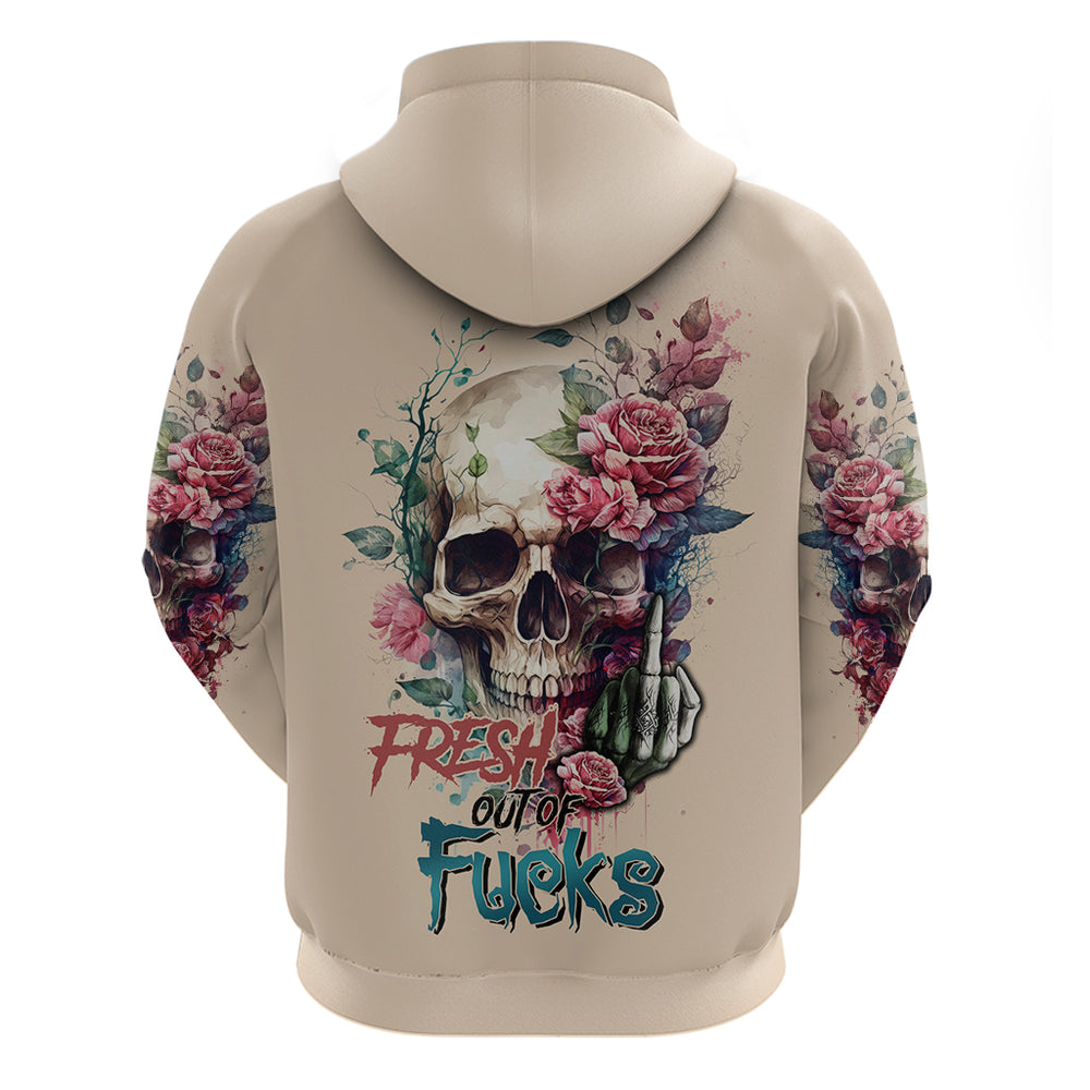 Fresh Out Of F Watercolor Skull Hoodie Fresh Out Of F Watercolor Skull Hoodie