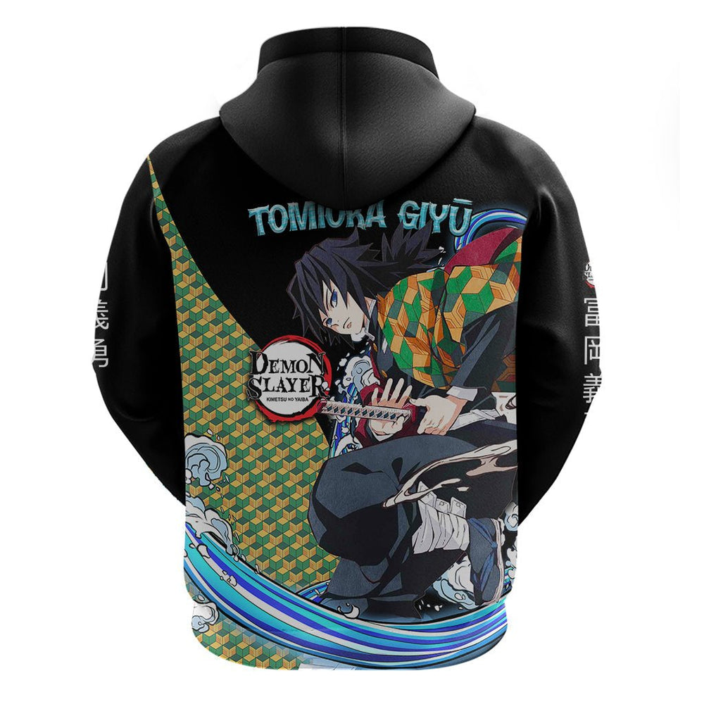 Anime Demon Slayers Giyuu Tomioka Hoodie Basic Streetwear Anime Demon Slayers Giyuu Tomioka Hoodie Basic Streetwear