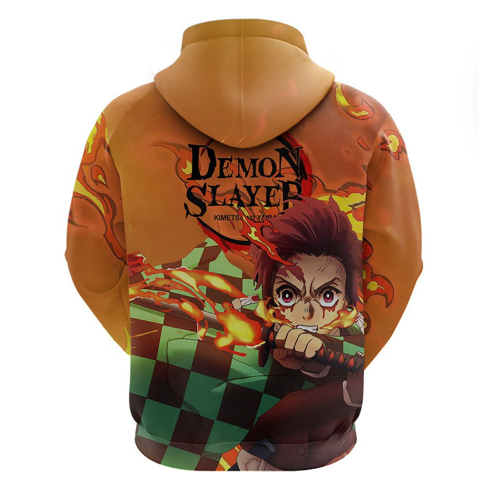 Anime Demon Slayers Kamado Tanjiro Hoodie Hinokami Kagura Anime Demon Slayers Kamado Tanjiro Hoodie Hinokami Kagura