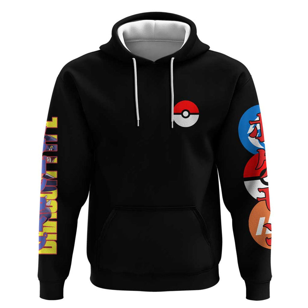 Garchomp Poke Hoodie Anime Style Garchomp Poke Hoodie Anime Style