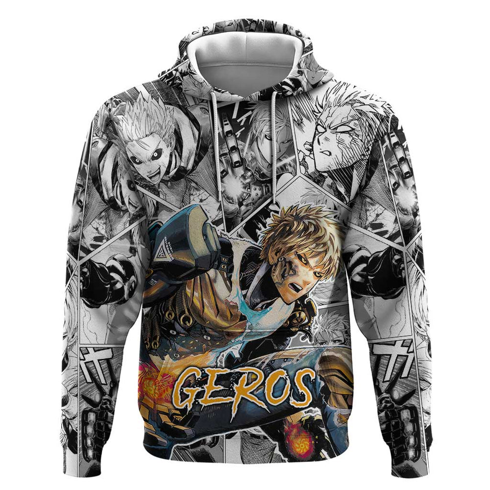 Genos - One Punch Man Hoodie Anime Mix Manga Style Genos - One Punch Man Hoodie Anime Mix Manga Style