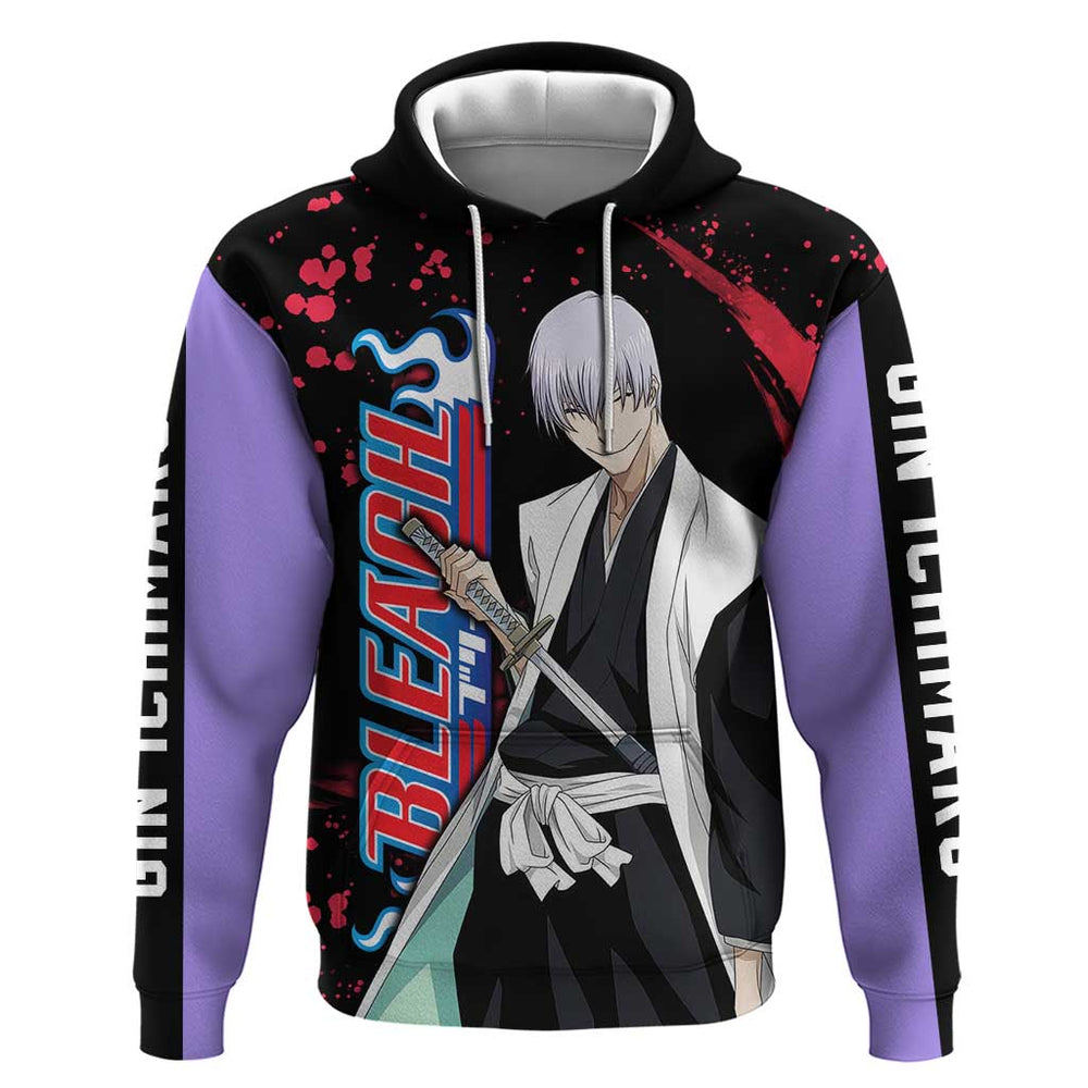 Gin Ichimaru - Bleach Hoodie Anime Style Gin Ichimaru - Bleach Hoodie Anime Style
