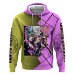 Giorno Giovanna JoJo's Bizarre Adventure Hoodie with Gold Experience Pose and Stylish Stand Design