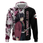 Giyu Tomioka Demon Slayer Hoodie Anime Mix Manga Style