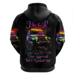 Glowing Jeep Hoodie Jeep Girl Iam Who Iam Your Approval Isn't Needed DT01