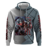Goblin Slayer Goblin Slayer Hoodie with Armor Clad Battle Pose and Dark Fantasy Design