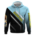 Gogeta Dragon Ball Hoodie with Fusion Form and Dynamic Action Pose Design