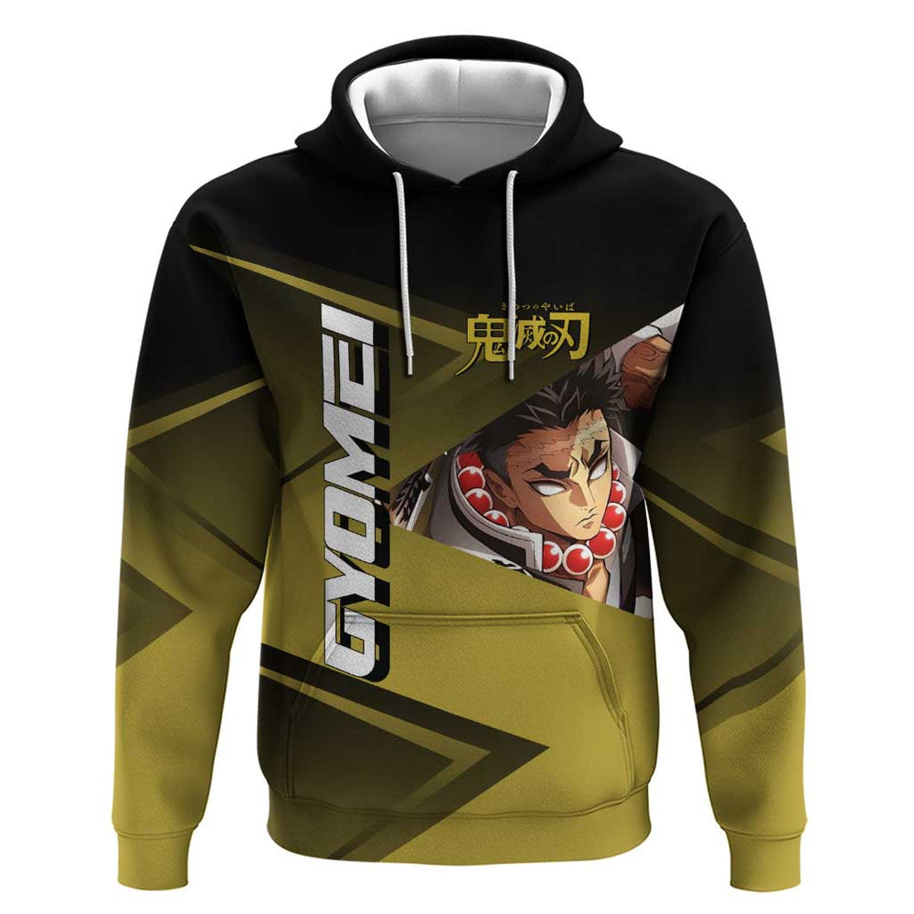 Gyomei Himejima Stone Serve Hoodie Sporty Anime Mashup Style Gyomei Himejima Stone Serve Hoodie Sporty Anime Mashup Style