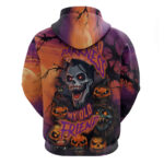 Halloween Skull Hoodie Hello Darkness My Old Friend