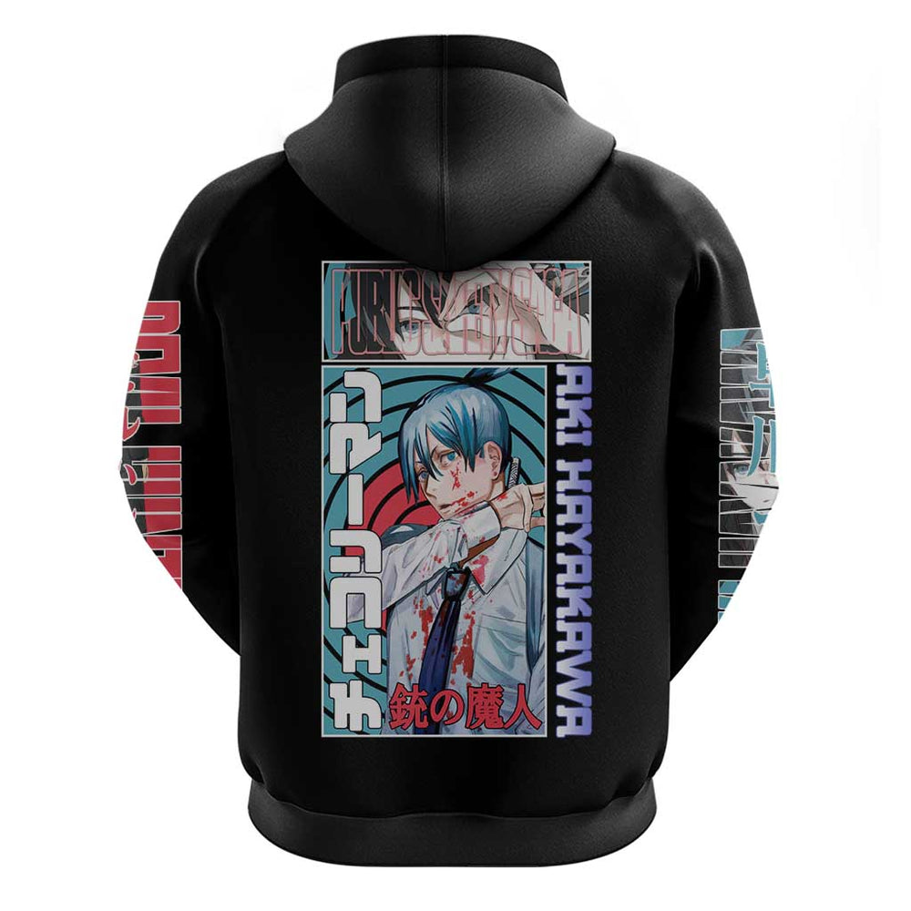 Aki Hayakawa - Chainsaw Man Hoodie Japan Anime Style Aki Hayakawa - Chainsaw Man Hoodie Japan Anime Style