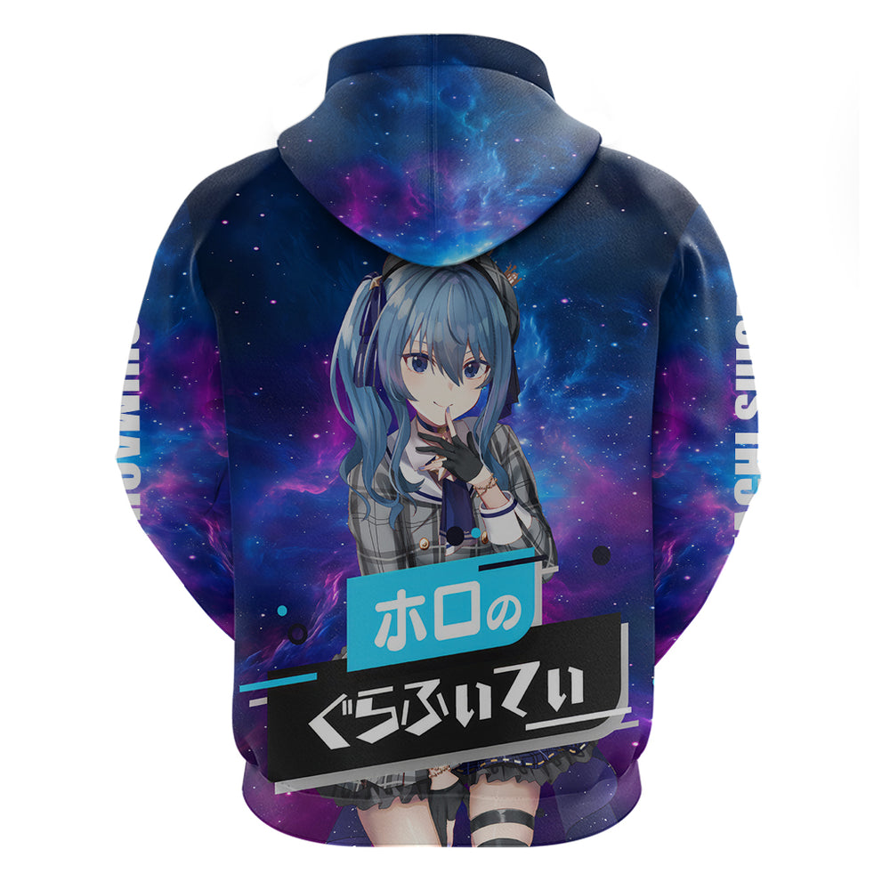 Hoshimachi Suisei Holo Live Hoodie Galaxy Style Hoshimachi Suisei Holo Live Hoodie Galaxy Style