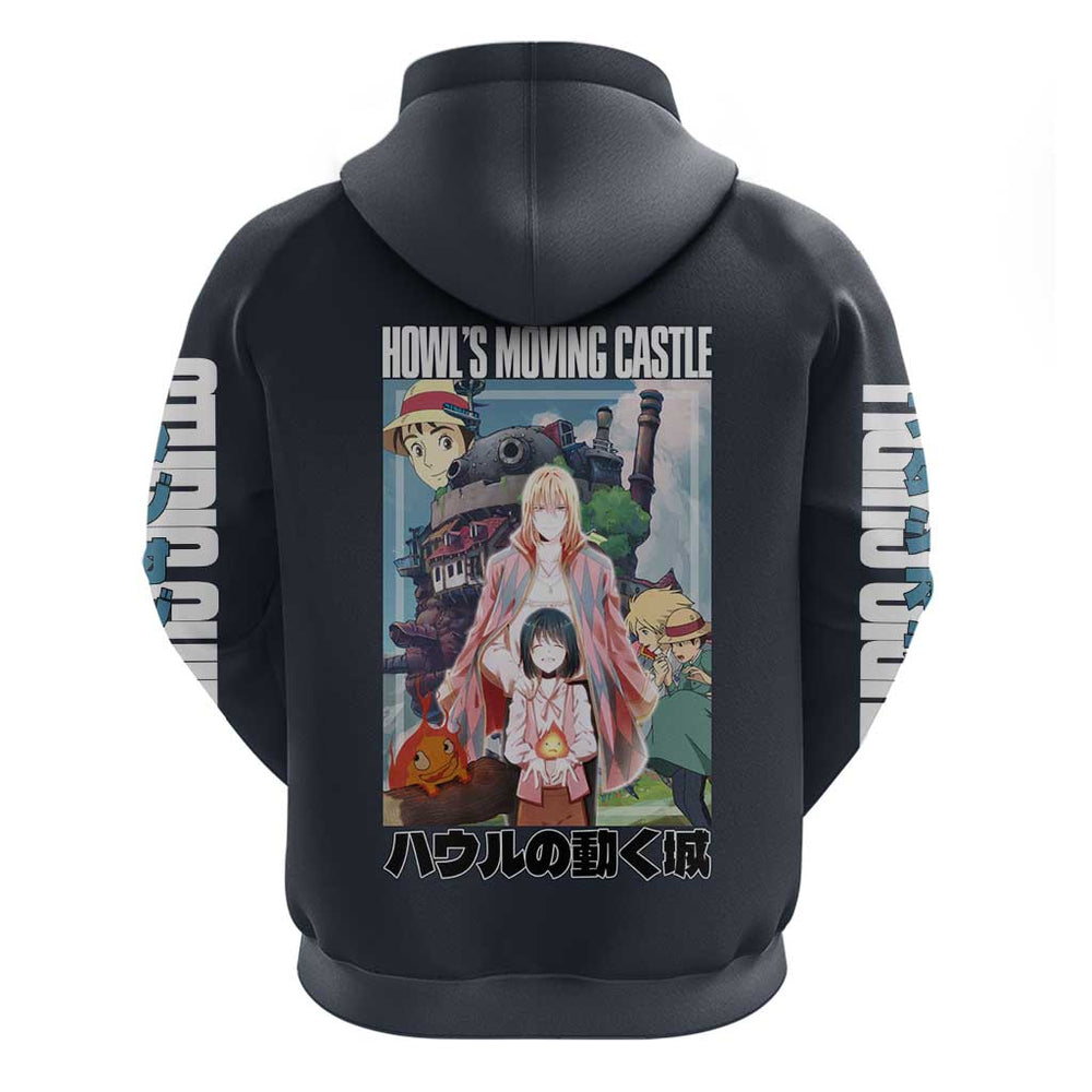 Howls Moving Castle Studio Ghibli Hoodie Anime Style Howls Moving Castle Studio Ghibli Hoodie Anime Style