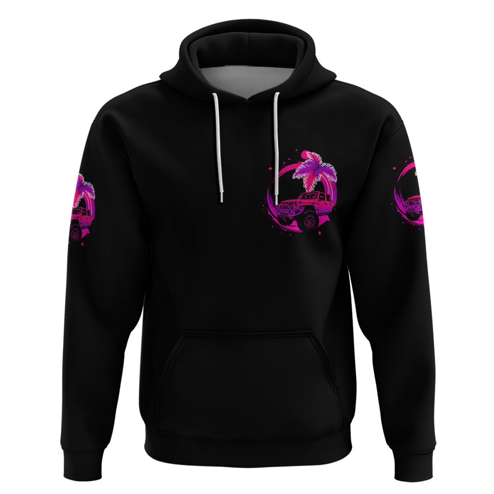 JEEP Beach Hoodie Vibe Pink Style JEEP Beach Hoodie Vibe Pink Style