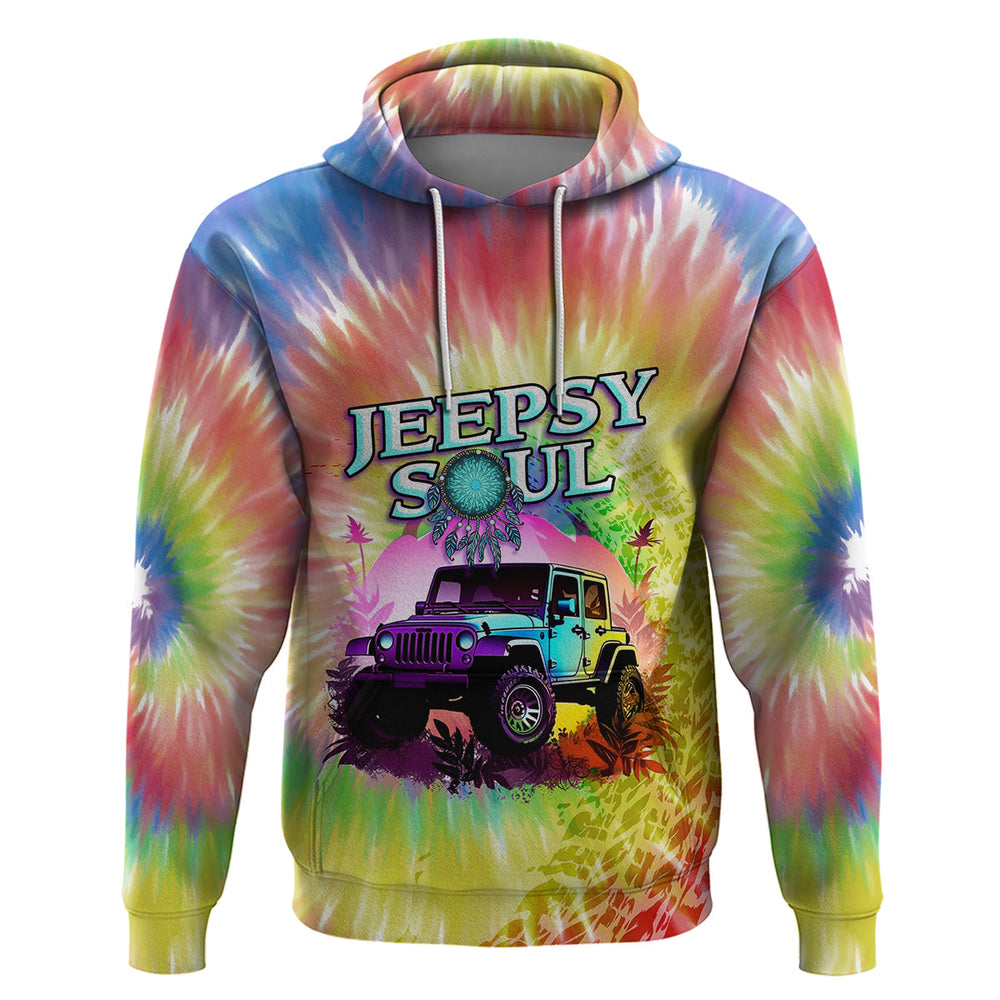 Jeepsy Soul Tie-dye Hoodie Set Your Heart Free Jeepsy Soul Tie-dye Hoodie Set Your Heart Free