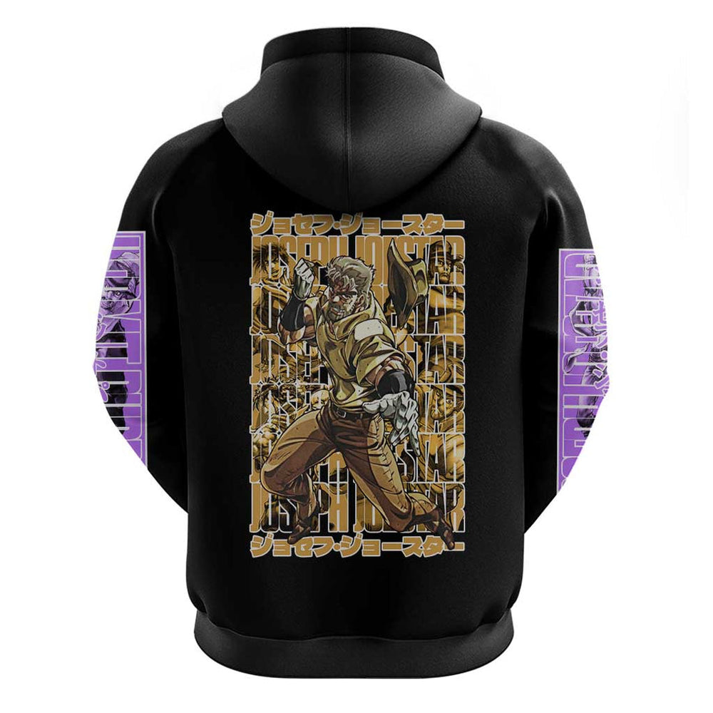 Joseph Joestar - Jojos Bizarre Adventure Hoodie Japan Anime Style Joseph Joestar - Jojos Bizarre Adventure Hoodie Japan Anime Style