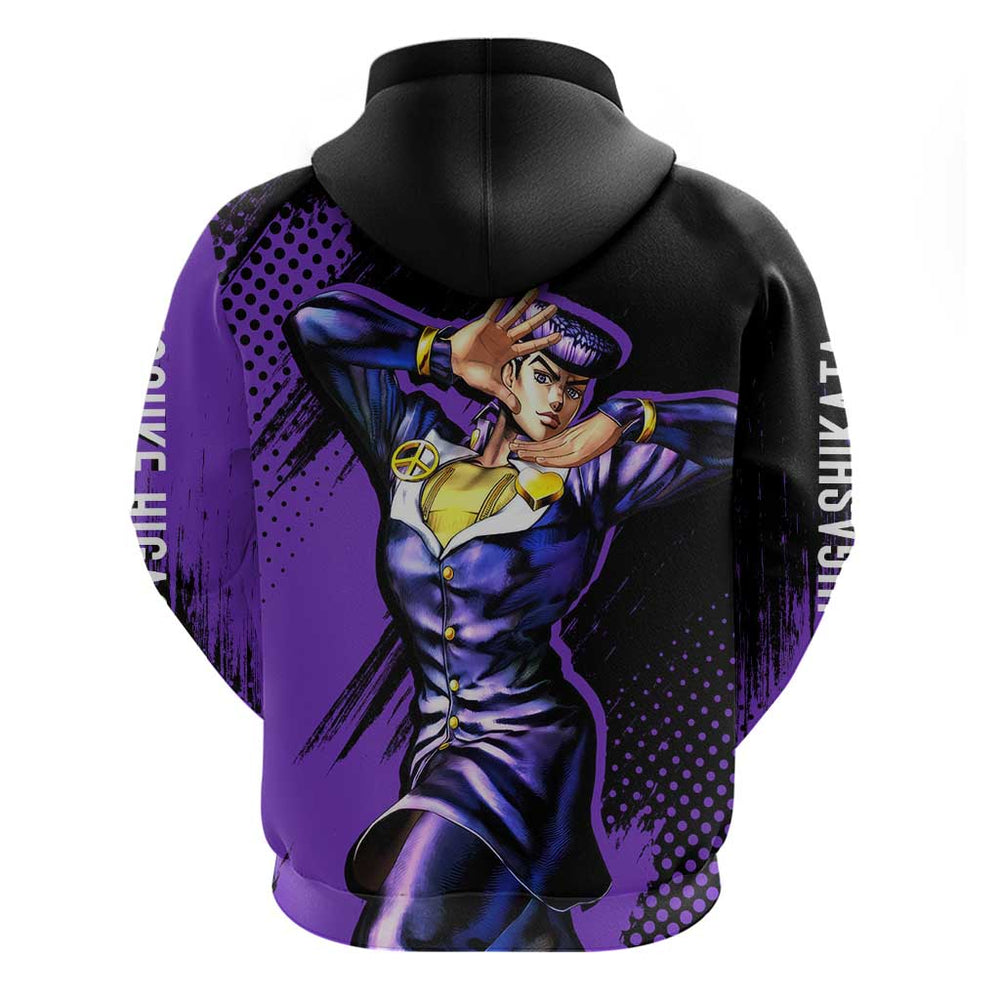 Josuke Higashikata - JoJo's Bizarre Adventure Hoodie Anime Style Josuke Higashikata - JoJo's Bizarre Adventure Hoodie Anime Style