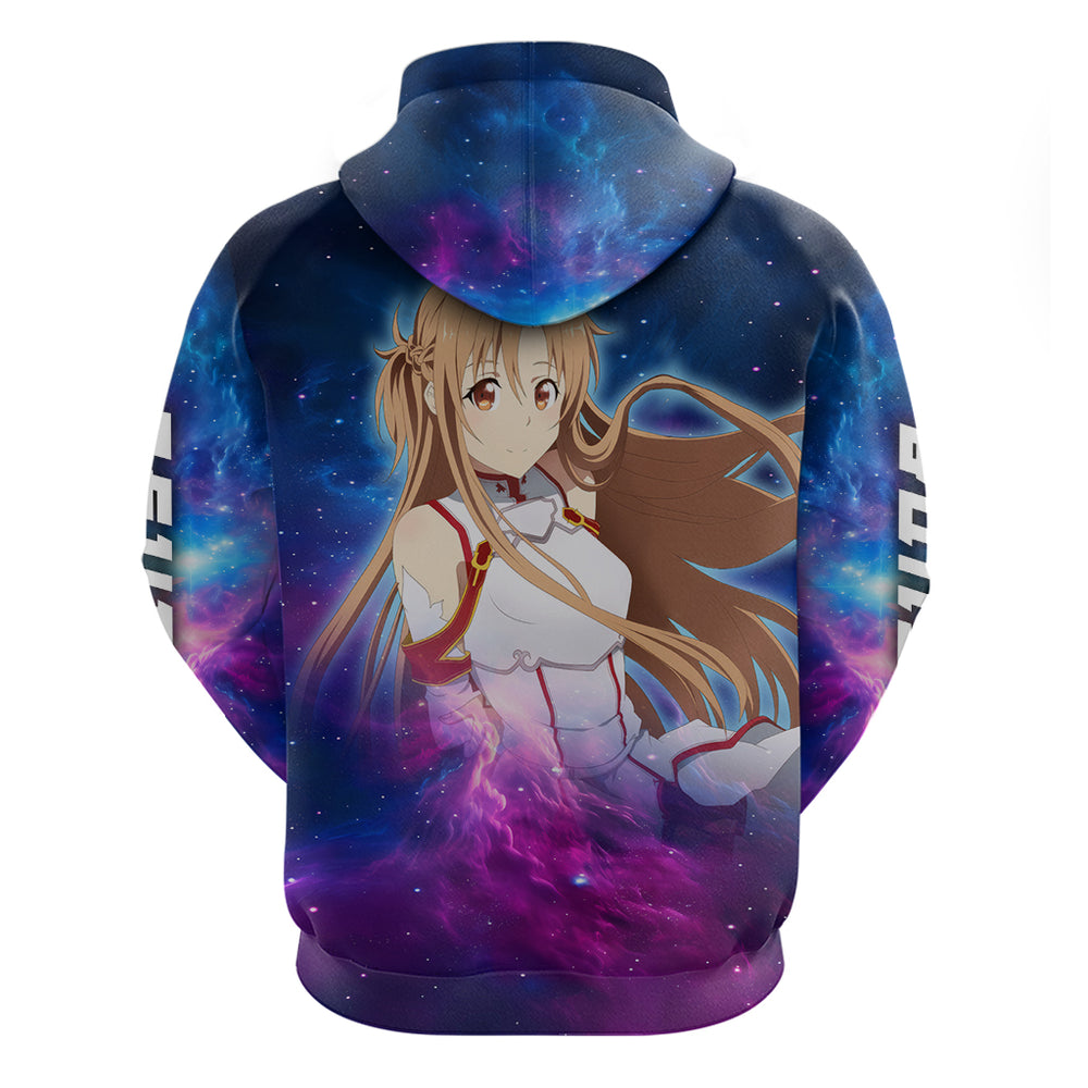 Asuna Hoodie Sword Art Galaxy Style Asuna Hoodie Sword Art Galaxy Style