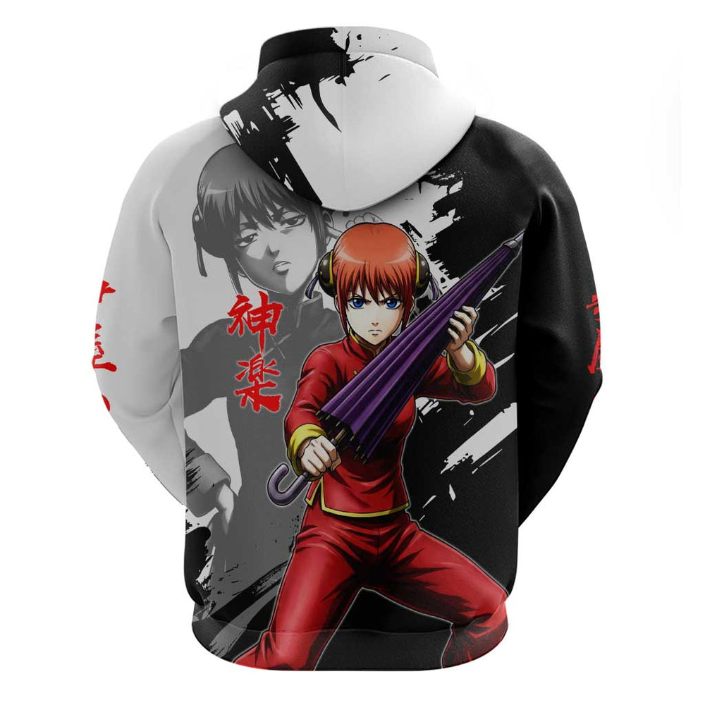 Kagura Hoodie Fierce Comedy Martial Ink Style Kagura Hoodie Fierce Comedy Martial Ink Style