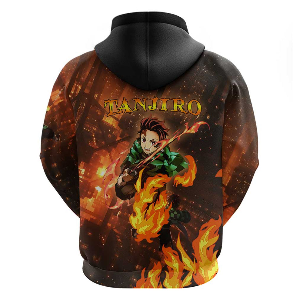 Kamado Tanjiro in Infinity Castle - Demon Slayer Hoodie Anime Style Kamado Tanjiro in Infinity Castle - Demon Slayer Hoodie Anime Style