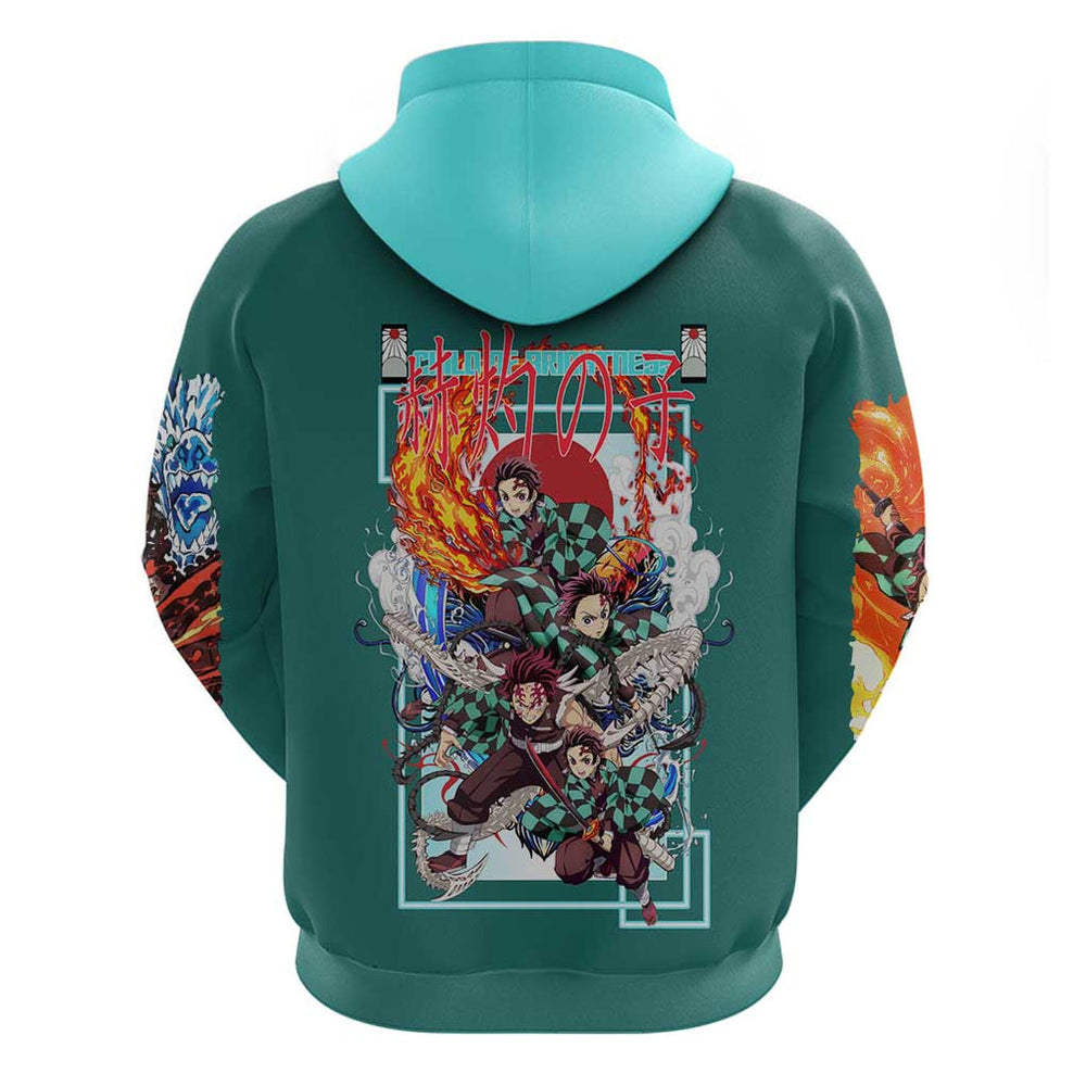 Kamado Tanjiro V2 Demon Slayer Hoodie Japan Anime Style Kamado Tanjiro V2 Demon Slayer Hoodie Japan Anime Style