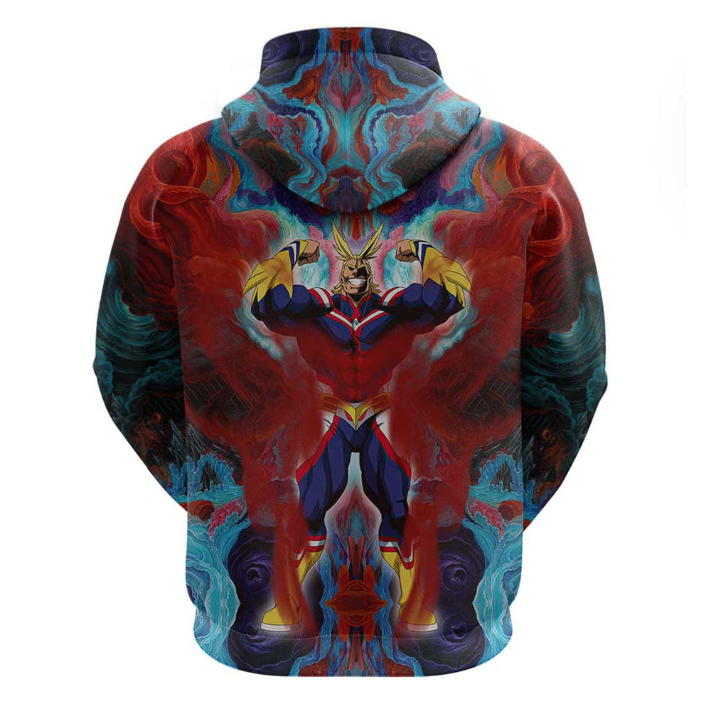 Atmospheric Blast All Might My Hero Academia Hoodie Anime Mix Abstracs Trippy Style Atmospheric Blast All Might My Hero Academia Hoodie Anime Mix Abstracs Trippy Style