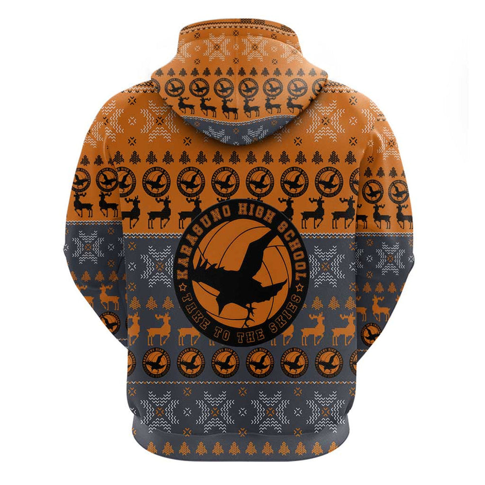 Karasuno - Haikyuu Hoodie Anime Mix Christmas Style Karasuno - Haikyuu Hoodie Anime Mix Christmas Style