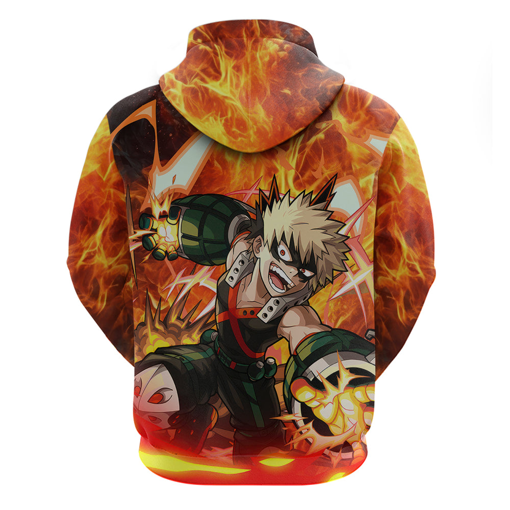Katsuki Bakugou - My Hero Academia Hoodie Anime Style Katsuki Bakugou - My Hero Academia Hoodie Anime Style