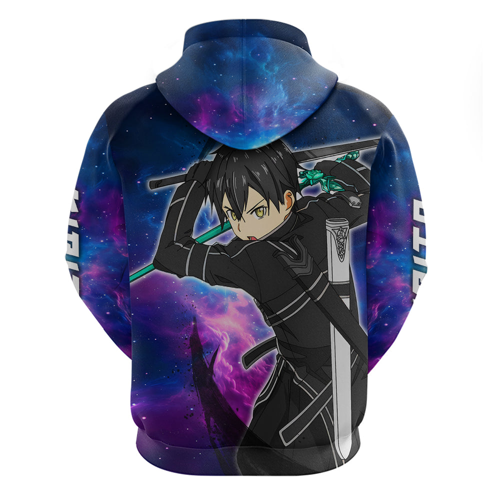Kirito - Galaxy Style Hoodie Sword Art Galaxy Style Kirito - Galaxy Style Hoodie Sword Art Galaxy Style