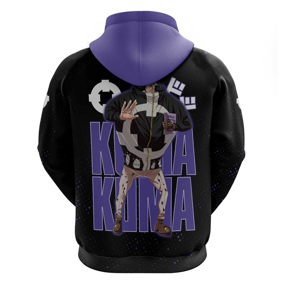 Kuma One Piece Hoodie Retro Comic Dot Aesthetic Kuma One Piece Hoodie Retro Comic Dot Aesthetic