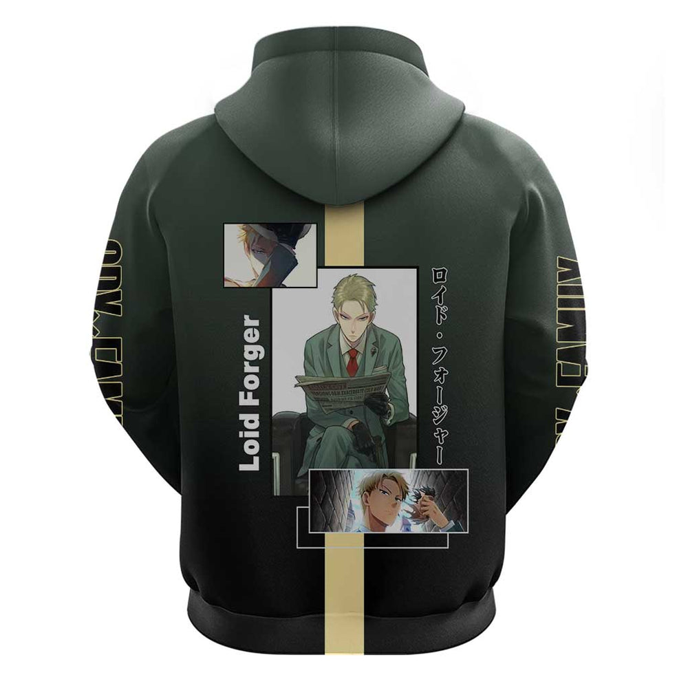 Loid Forger Spy x Family Hoodie with Cool Spy Pose and Sleek Design Loid Forger Spy x Family Hoodie with Cool Spy Pose and Sleek Design