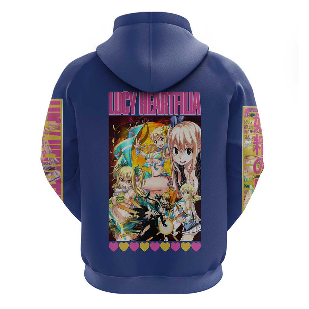 Lucy Heartfilia Fairy Tail Hoodie Anime Style Lucy Heartfilia Fairy Tail Hoodie Anime Style