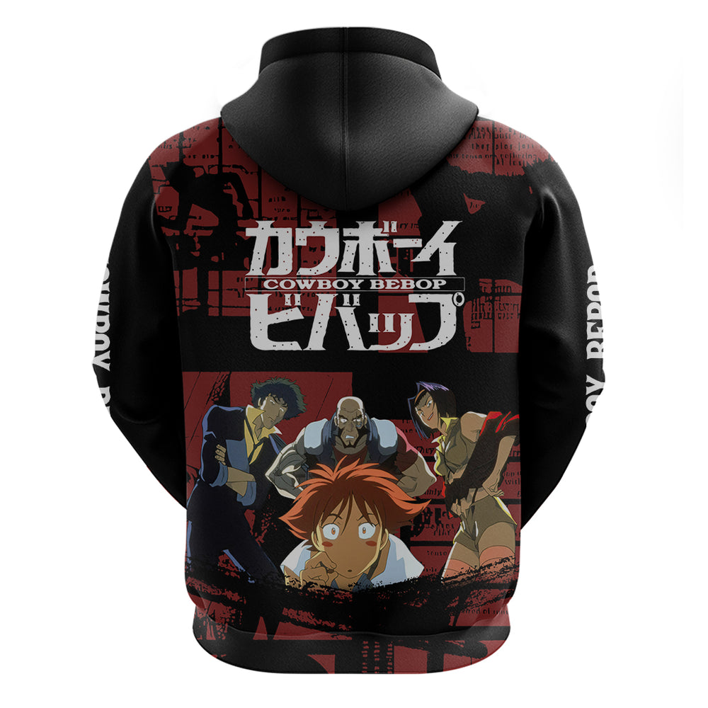 Bebop - Cowboy Bebop Hoodie Anime Mix Manga Style Bebop - Cowboy Bebop Hoodie Anime Mix Manga Style