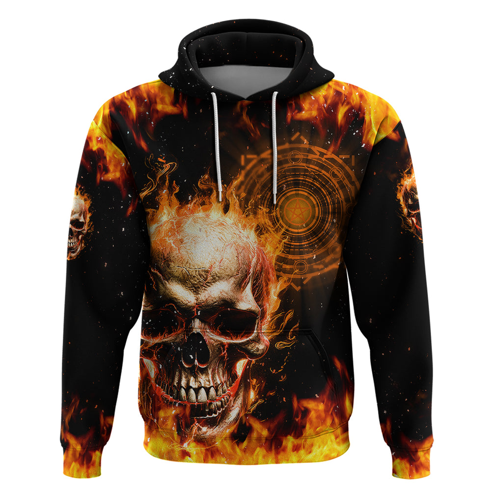 Magic Fire Skull Hoodie I Can't Go To Hell The Devil Still Has A Rest Training Oder Against Me Magic Fire Skull Hoodie I Can't Go To Hell The Devil Still Has A Rest Training Oder Against Me