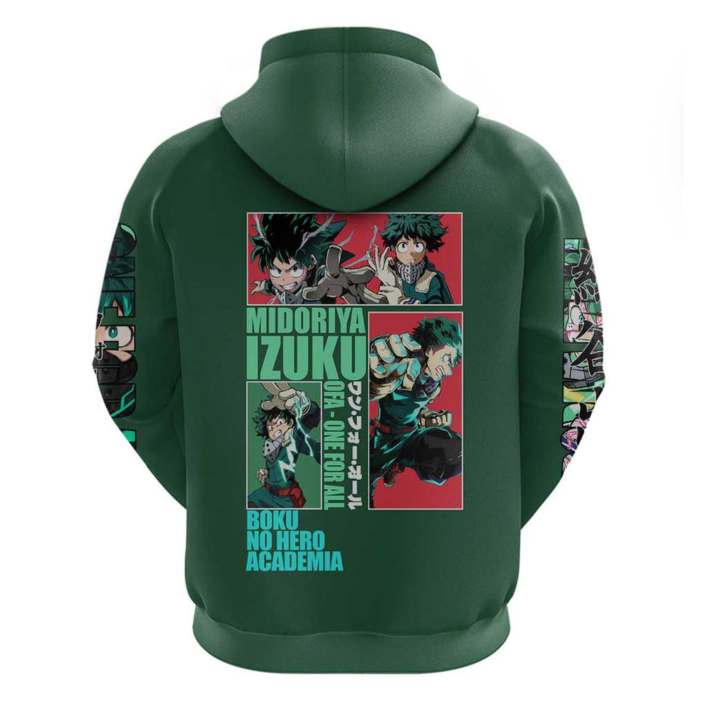 Midoriya Izuku My Hero Academia Hoodie Anime Style Midoriya Izuku My Hero Academia Hoodie Anime Style