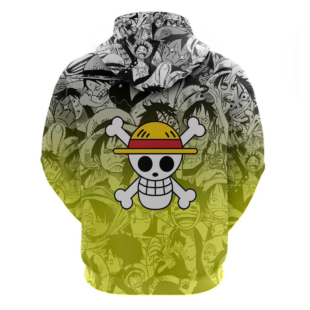 Monkey D. Luffy - One Piece Hoodie Manga Style Monkey D. Luffy - One Piece Hoodie Manga Style