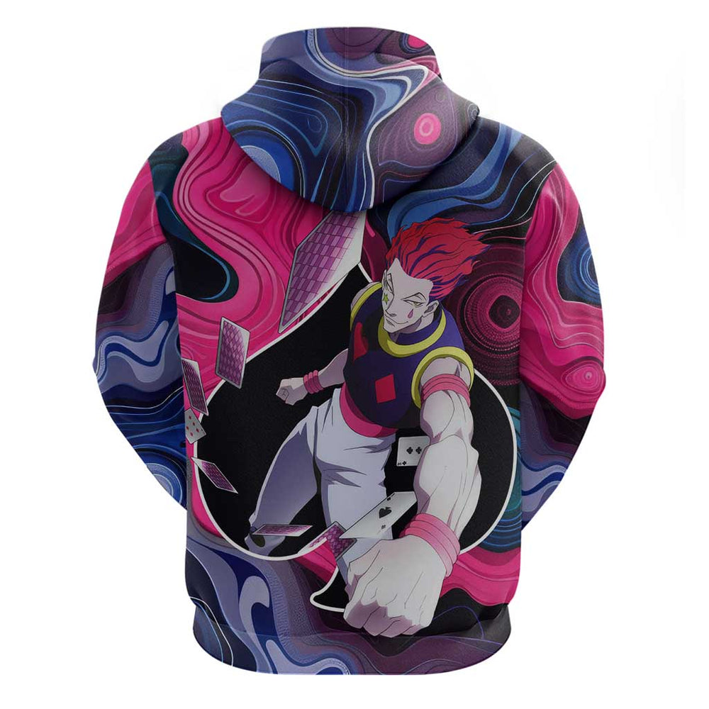 Mystic Faces Hisoka Hunter X Hunter Hoodie Anime Mix Hippie Style Mystic Faces Hisoka Hunter X Hunter Hoodie Anime Mix Hippie Style
