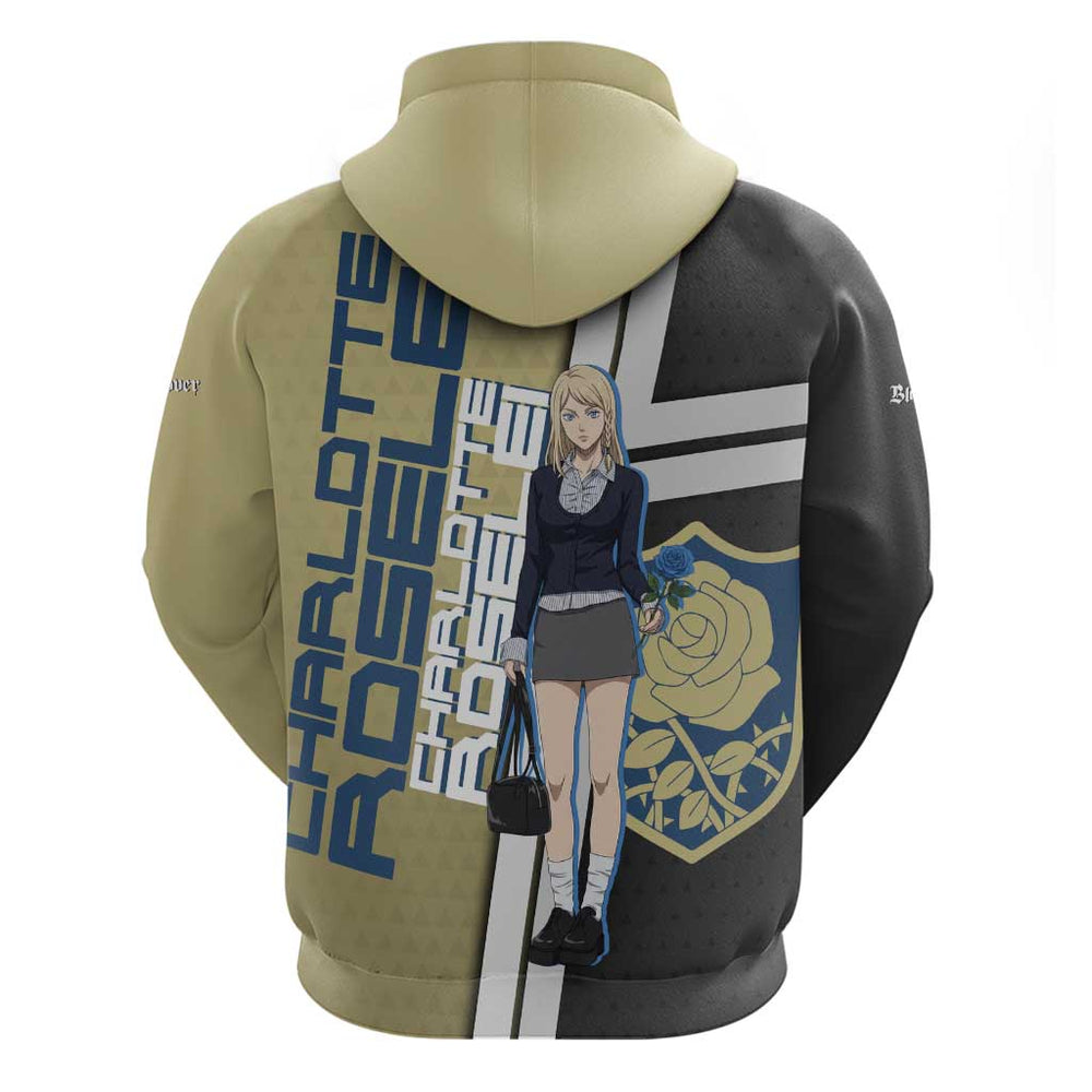 Black Clover Charlotte Roselei Hoodie Anime Illustration Style Black Clover Charlotte Roselei Hoodie Anime Illustration Style