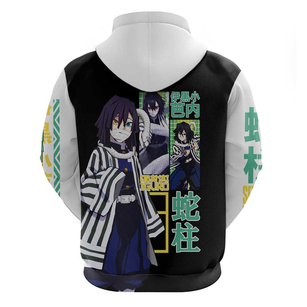 Obanai Iguro V2 Demon Slayer Hoodie Anime Style Obanai Iguro V2 Demon Slayer Hoodie Anime Style
