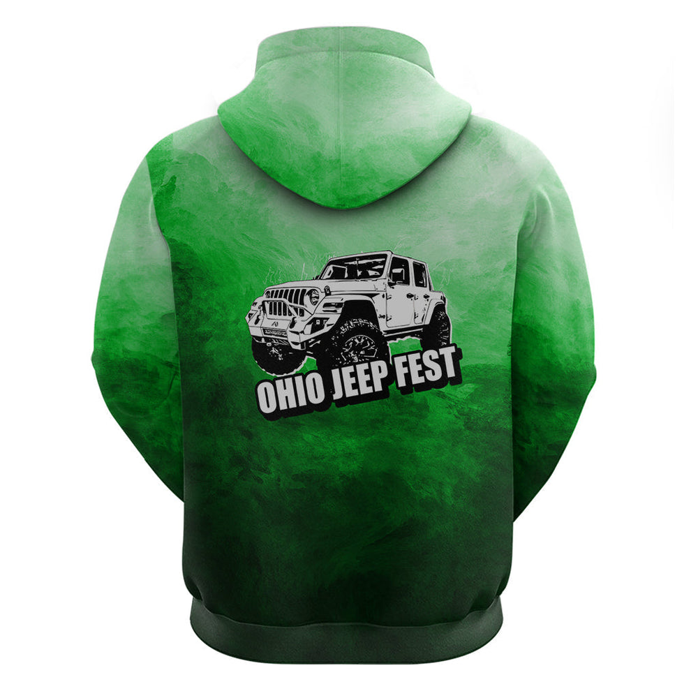 Ohio Jeep Fest Hoodie Green Style Ohio Jeep Fest Hoodie Green Style