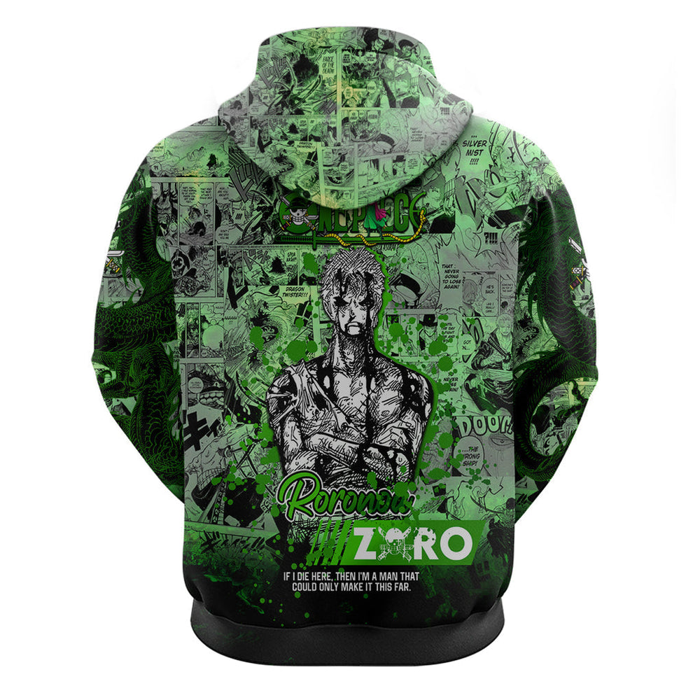 One Piece Roronoa Zoro Hoodie Dragon Twister Style DT02 One Piece Roronoa Zoro Hoodie Dragon Twister Style DT02