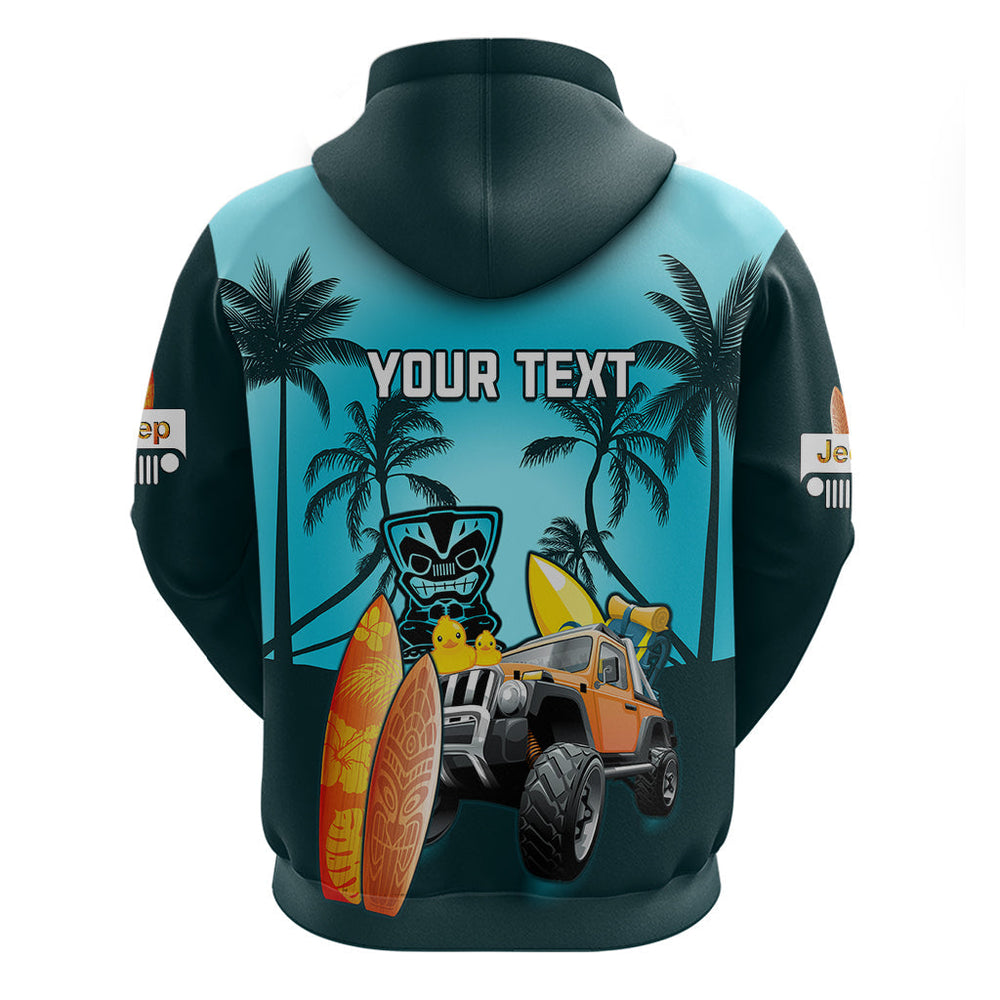 Personalised Blue Jeep Beach 2023 Hoodie Happy 20th Anniversary Personalised Blue Jeep Beach 2023 Hoodie Happy 20th Anniversary