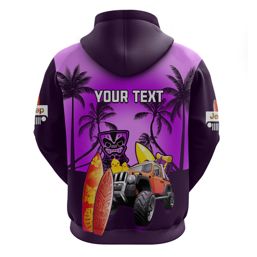Personalised Purple Jeep Beach 2023 Hoodie Happy 20th Anniversary Personalised Purple Jeep Beach 2023 Hoodie Happy 20th Anniversary