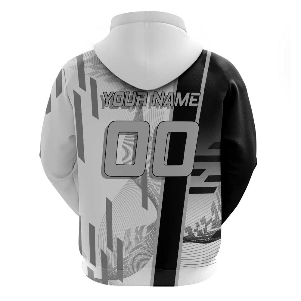 Personalized Obanai Iguro Demon Slayer Badminton Hoodie with Racket Action Pose and Black White Grap Personalized Obanai Iguro Demon Slayer Badminton Hoodie with Racket Action Pose and Black White Grap