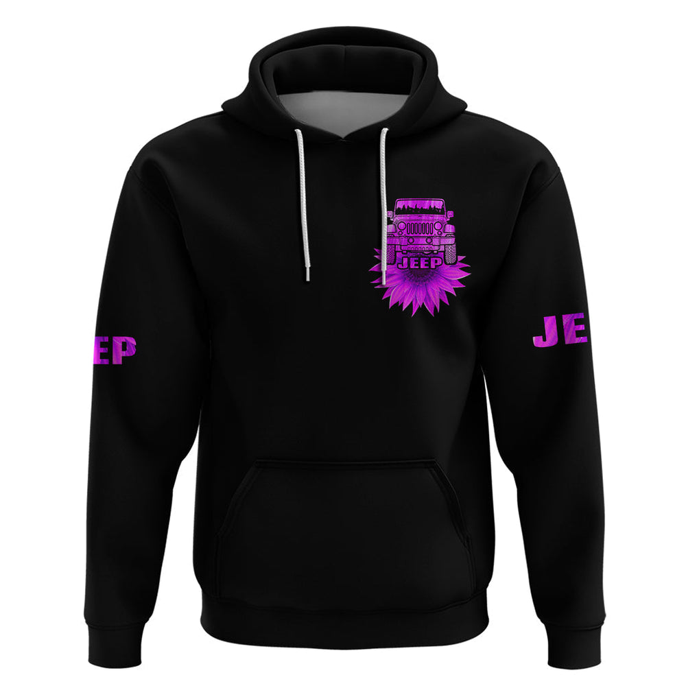 Pink Jeep Sunflower Hoodie Happiness Is Being A Jeep Girl Pink Jeep Sunflower Hoodie Happiness Is Being A Jeep Girl