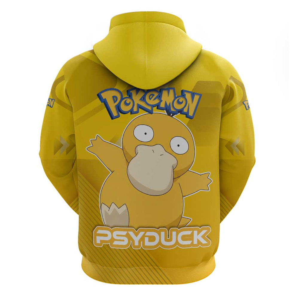 Psyduck Pok Hoodie Confused Yellow Cartoon Vector Style Psyduck Pok Hoodie Confused Yellow Cartoon Vector Style