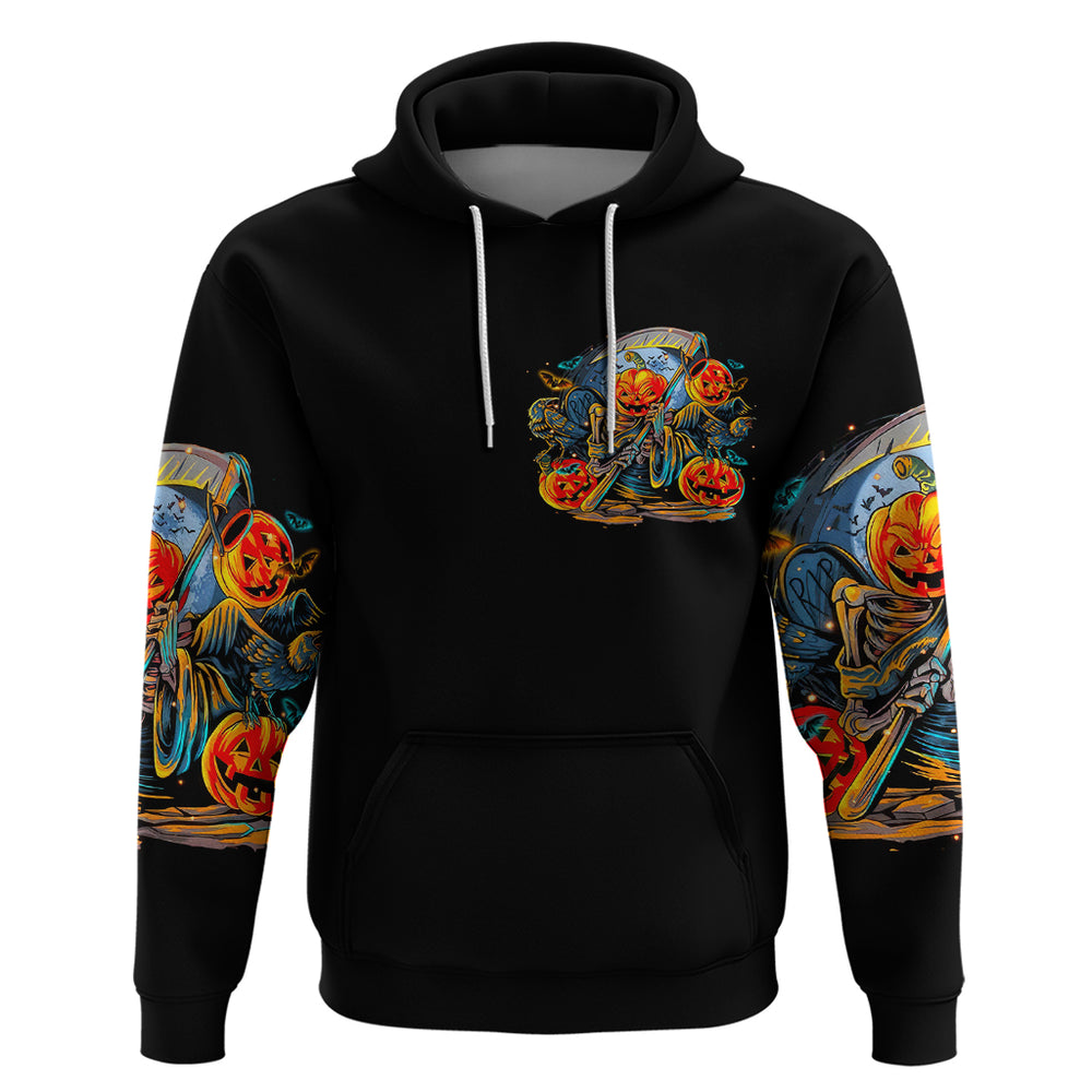 Pumpkin Skull Hoodie I Wan't Go To Hell The Devil Still Restraining Against Me DT01 Pumpkin Skull Hoodie I Wan't Go To Hell The Devil Still Restraining Against Me DT01