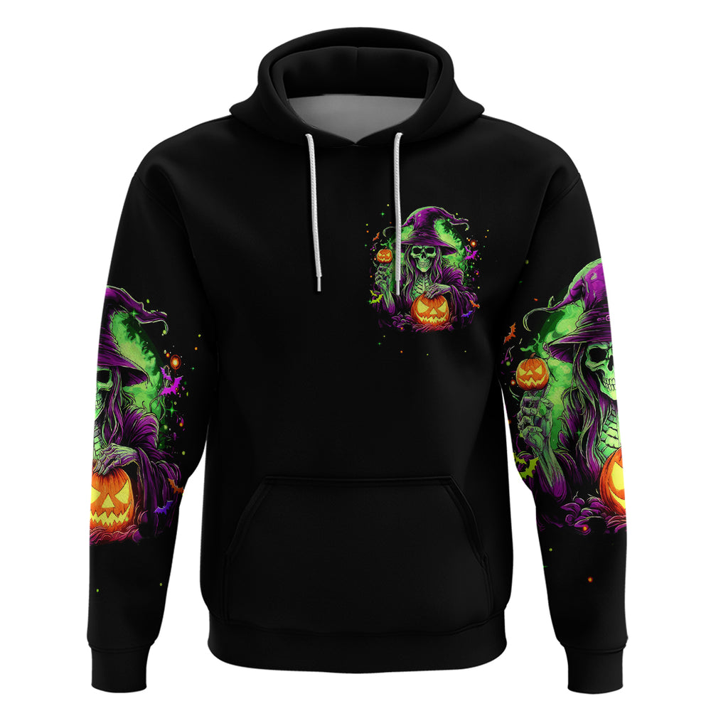 Pumpkin Witch Skull Hoodie Witches Be Trippin DT01 Pumpkin Witch Skull Hoodie Witches Be Trippin DT01