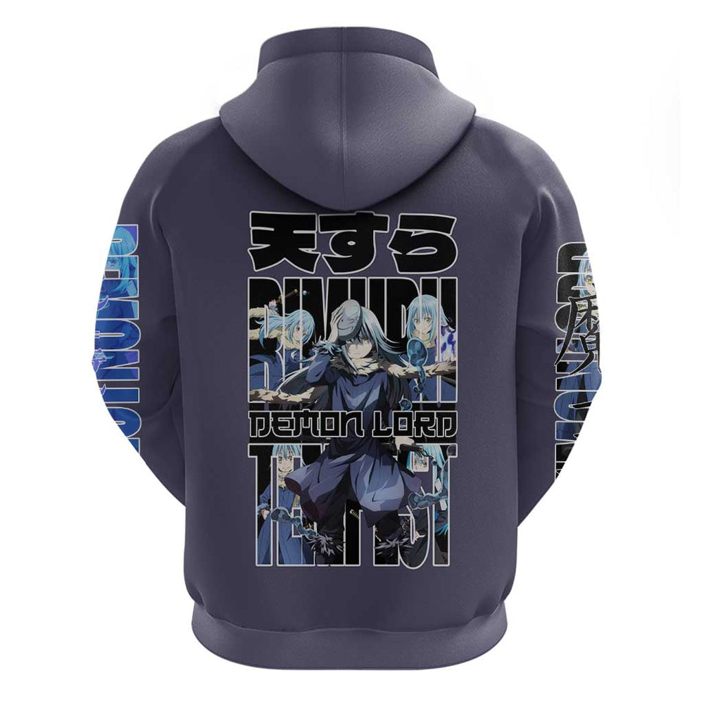 Rimuru Tempest - That Time I Got Reincarnated - Demon Lord Hoodie Anime Style Rimuru Tempest - That Time I Got Reincarnated - Demon Lord Hoodie Anime Style