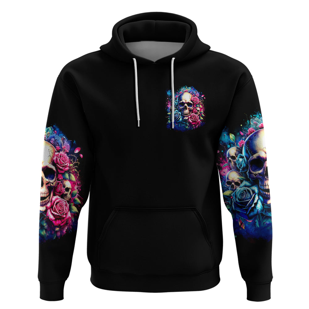 Rose Skull Hoodie Assuming I Was Like Most Girls Was Your First Mistake DT01 Rose Skull Hoodie Assuming I Was Like Most Girls Was Your First Mistake DT01